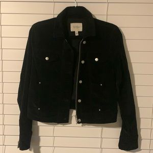 Jessica Simpson small velvet zipper/button jacket